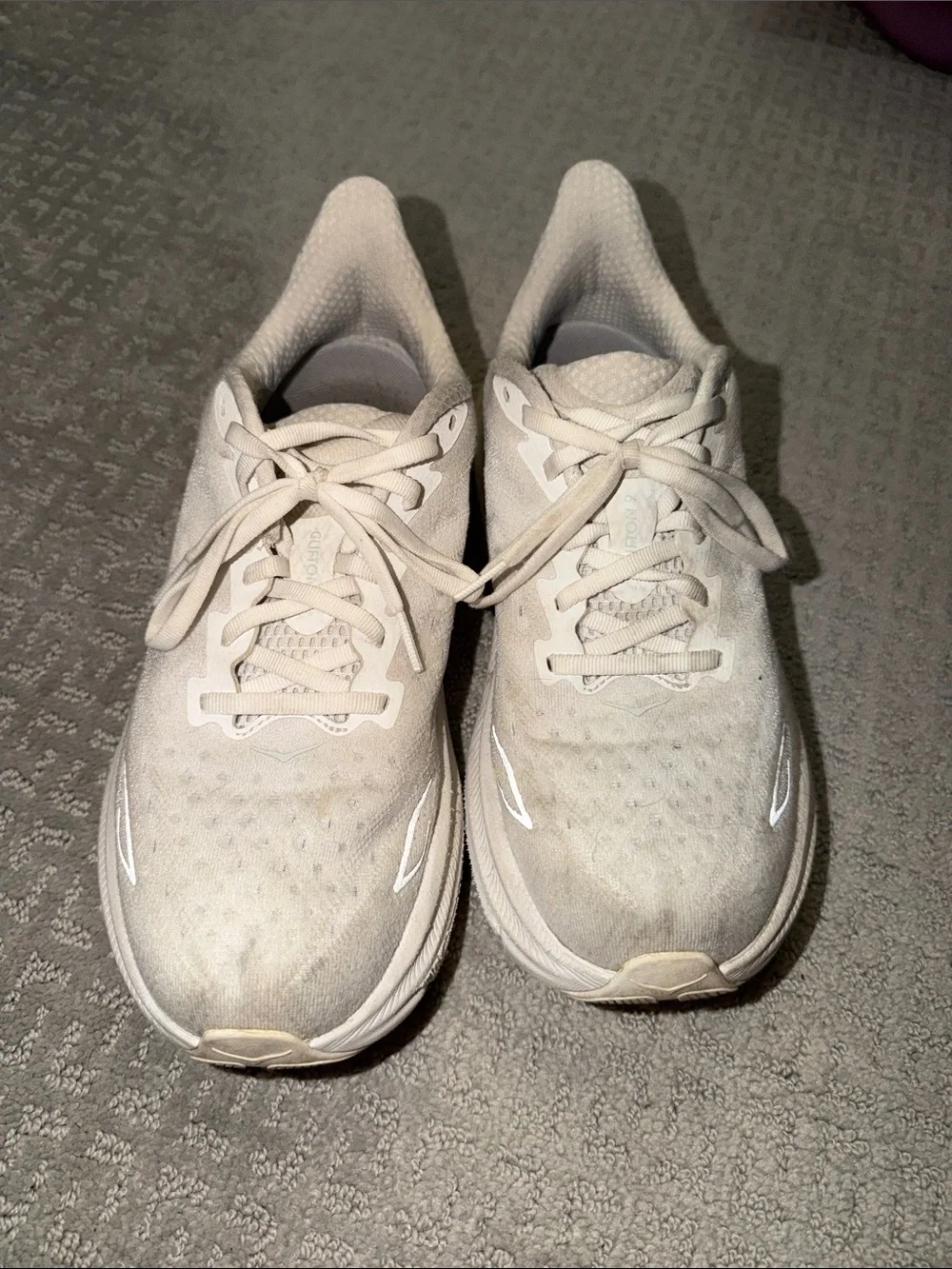 Hoka Clifton 9 Women's Running Shoes - White